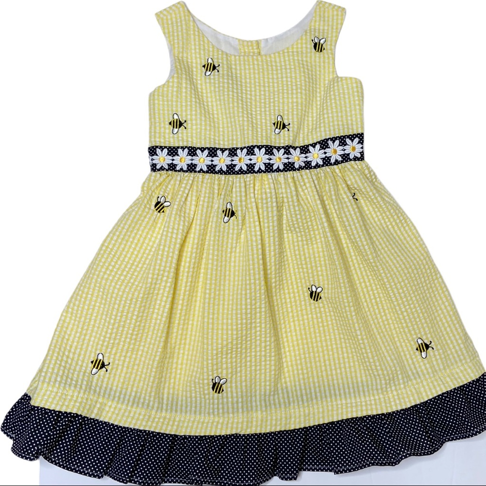 NWOT Girls Sundress Bumblebees & Daisies